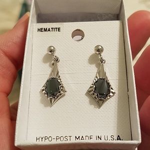 Hematite earrings